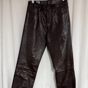 Pelle Studio Dark Brown Leather Pants